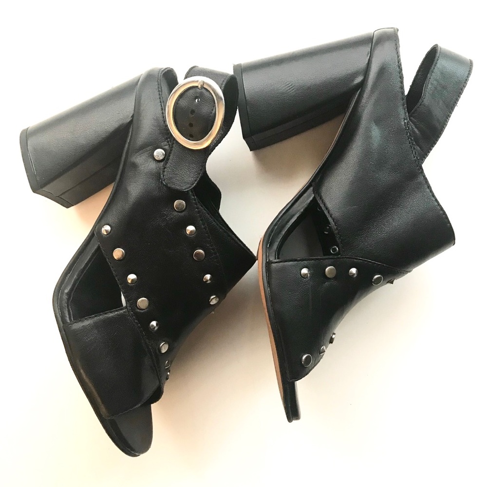 Topshop Leather Mules